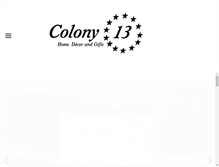 Tablet Screenshot of colony13.com